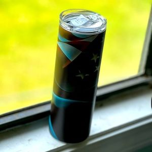 American flag glow in dark tumbler